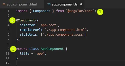 App.component.ts file
